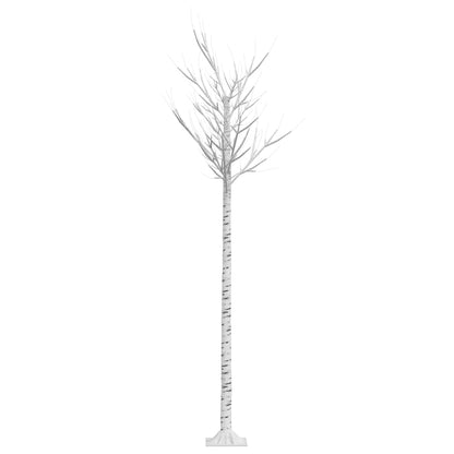 vidaXL Christmas Tree 220 LEDs 2.2 m Cold White Willow Indoor Outdoor