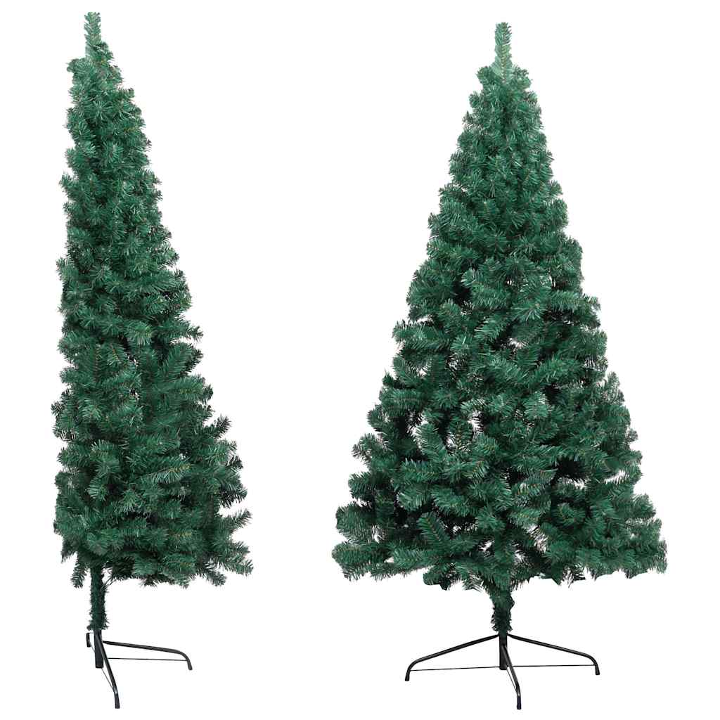 vidaXL Artificial Half Pre-lit Christmas Tree with Ball Set Green 120 cm - 46960