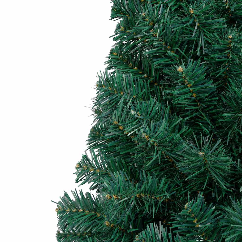 vidaXL Artificial Half Pre-lit Christmas Tree with Ball Set Green 120 cm - 46960
