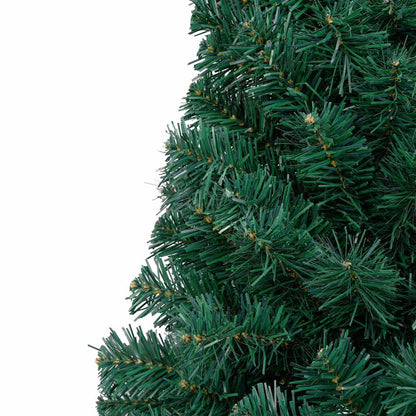 vidaXL Artificial Half Pre-lit Christmas Tree with Ball Set Green 120 cm - 46960