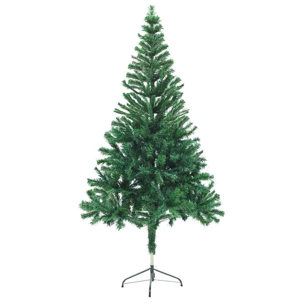 vidaXL Artificial Pre-lit Christmas Tree with Ball Set 150cm 380 Branches - Gre - 70 x 35 x 150 cm