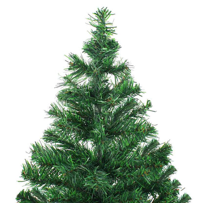 vidaXL Artificial Pre-lit Christmas Tree Ball Set 210 cm 910 Branches - Gre - 45 x 45 x 210 cm