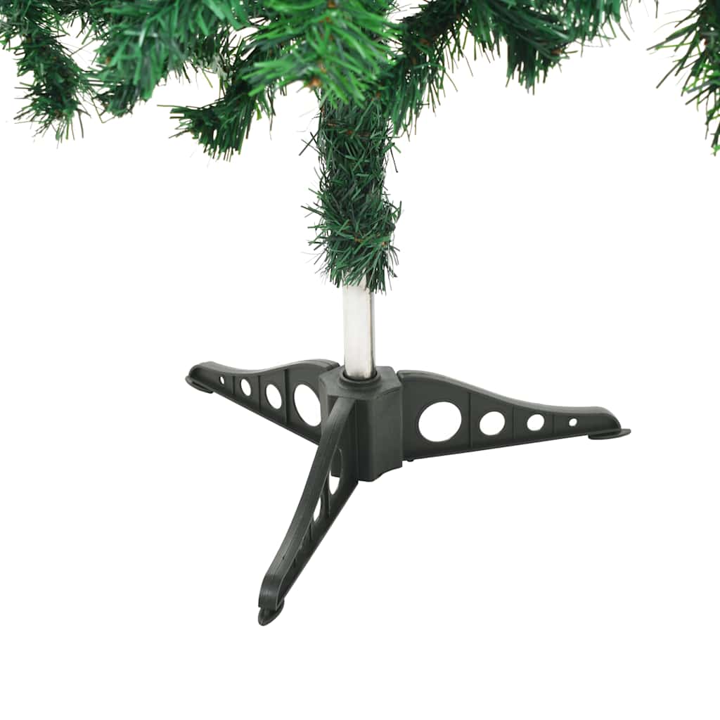 vidaXL Artificial Pre-lit Christmas Tree Ball Set 210 cm 910 Branches - Gre - 45 x 45 x 210 cm