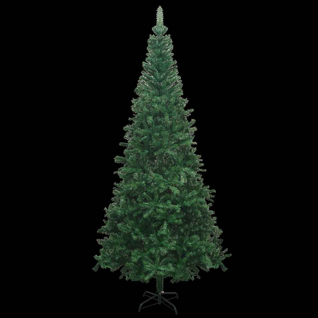 vidaXL Artificial Pre-lit Christmas Tree with Ball Set L 240 cm Green - Gre - 120 x 50 x 240 cm