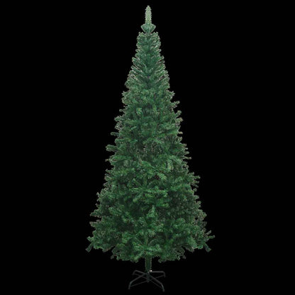 vidaXL Artificial Pre-lit Christmas Tree with Ball Set L 240 cm Green - Gre - 120 x 50 x 240 cm