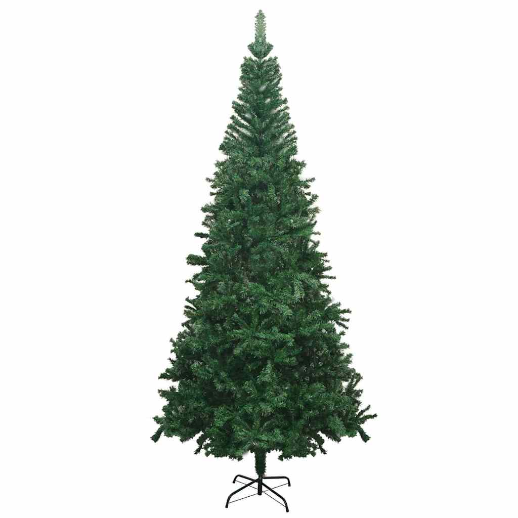 vidaXL Artificial Pre-lit Christmas Tree with Ball Set L 240 cm Green - Gre - 120 x 50 x 240 cm