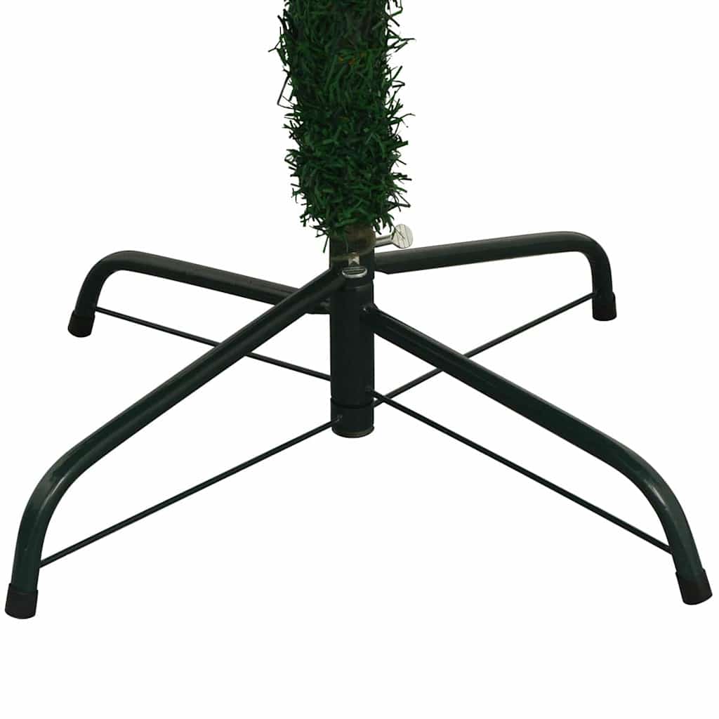 vidaXL Artificial Pre-lit Christmas Tree with Ball Set L 240 cm Green - Gre - 120 x 50 x 240 cm