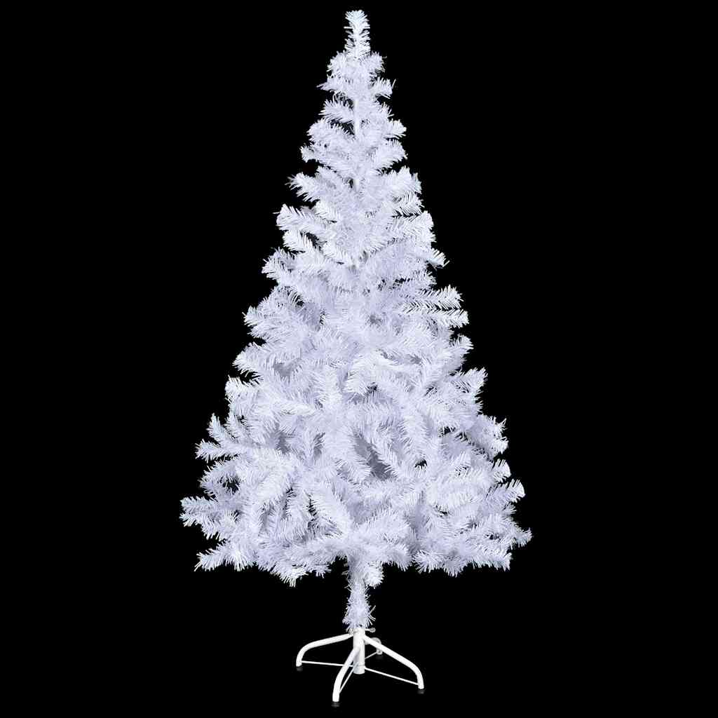 vidaXL Artificial Pre-lit Christmas Tree with Ball Set 120cm 230 Branches - White - 65 x 30 x 120 cm
