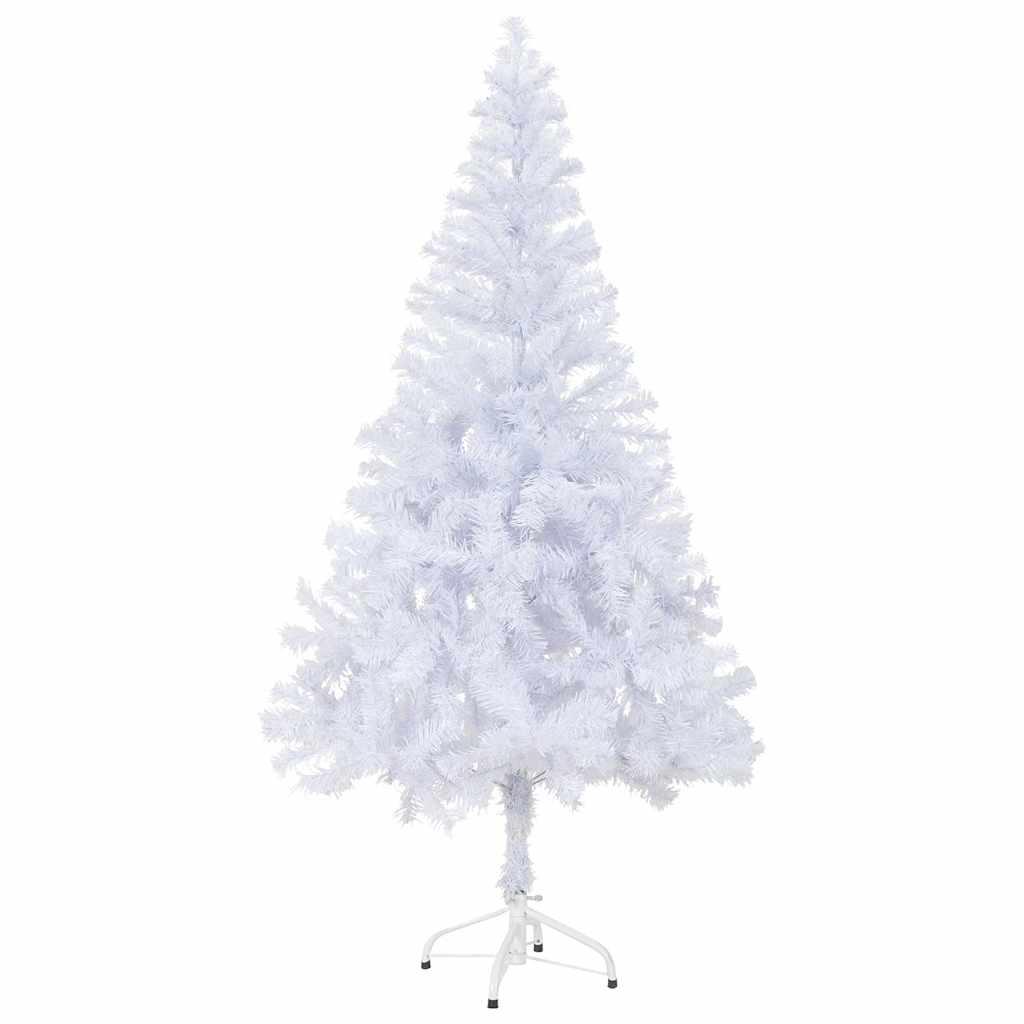 vidaXL Artificial Pre-lit Christmas Tree with Ball Set 120cm 230 Branches - White - 65 x 30 x 120 cm