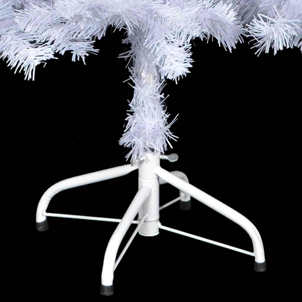 vidaXL Artificial Pre-lit Christmas Tree with Ball Set 120cm 230 Branches - White - 65 x 30 x 120 cm