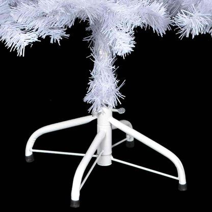 vidaXL Artificial Pre-lit Christmas Tree with Ball Set 120cm 230 Branches - White - 65 x 30 x 120 cm