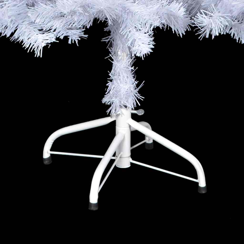 vidaXL Artificial Pre-lit Christmas Tree with Ball Set 150cm 380 Branches - White - 70 x 35 x 150 cm