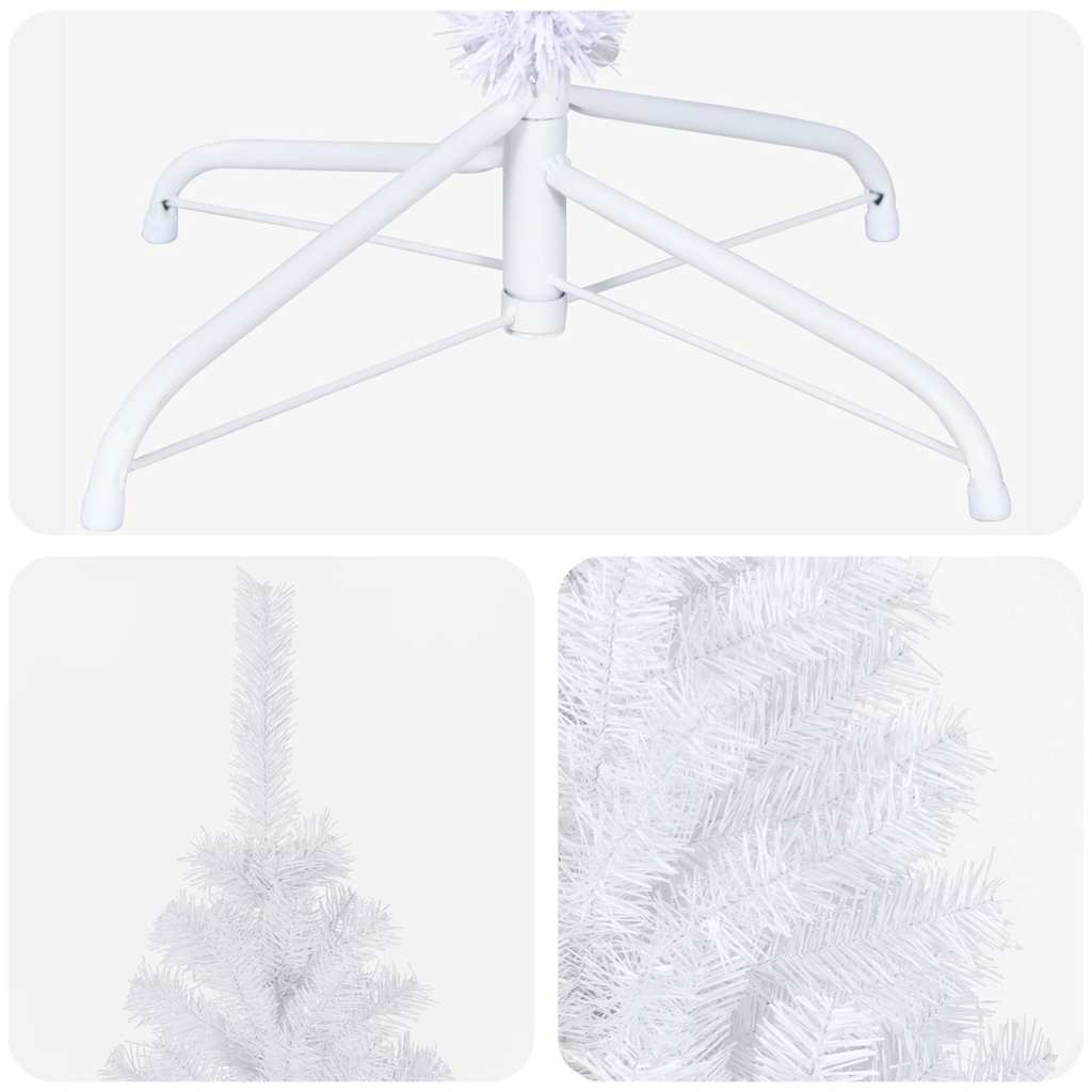 vidaXL Artificial Pre-lit Christmas Tree Ball Set 180 cm 620 Branches - White - 90 x 40 x 180 cm