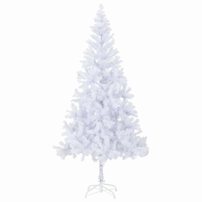 vidaXL Artificial Pre-lit Christmas Tree Ball Set 210 cm 910 Branches - White - 105 x 45 x 210 cm