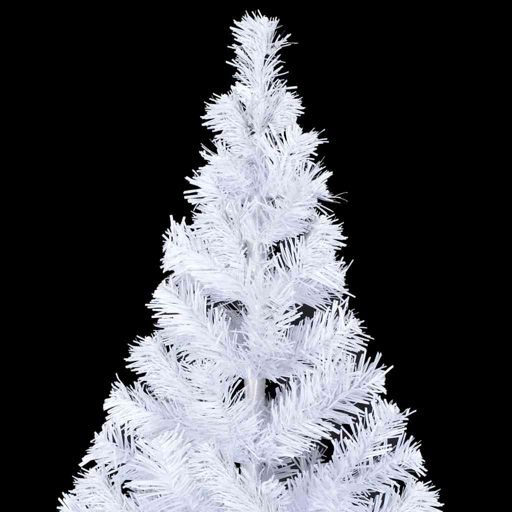 vidaXL Artificial Pre-lit Christmas Tree Ball Set 210 cm 910 Branches - White - 105 x 45 x 210 cm