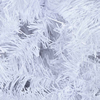 vidaXL Artificial Pre-lit Christmas Tree Ball Set 210 cm 910 Branches - White - 105 x 45 x 210 cm