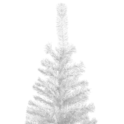 vidaXL Artificial Pre-lit Christmas Tree with Ball Set L 240 cm White - 120 x 50 x 240 cm