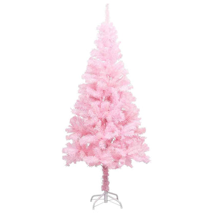 vidaXL Artificial Pre-lit Christmas Tree with Ball Set Pink 120 cm PVC - 65 x 120 x 120 cm