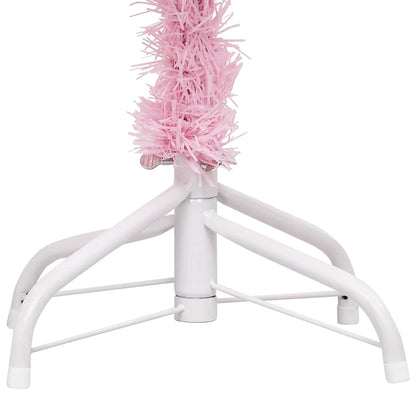 vidaXL Artificial Pre-lit Christmas Tree with Ball Set Pink 120 cm PVC - 65 x 120 x 120 cm