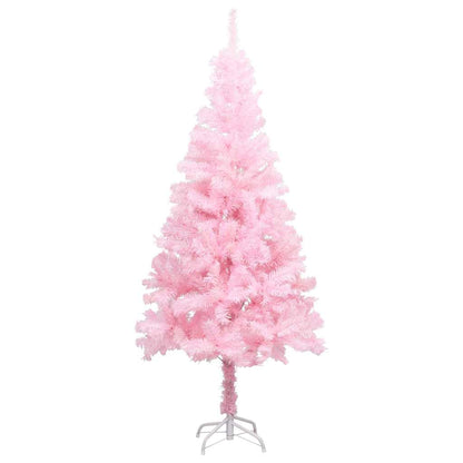 vidaXL Artificial Pre-lit Christmas Tree with Ball Set Pink 150 cm PVC - 75 x 75 x 150 cm - 134208