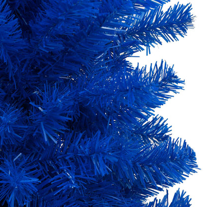 vidaXL Artificial Pre-lit Christmas Tree with Ball Set Blue 120 cm PVC - 65 x 65 x 120 cm