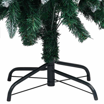 vidaXL Artificial Christmas Tree with LEDs&Ball Set&Pinecones 210 cm - Green - 210 x 120 cm