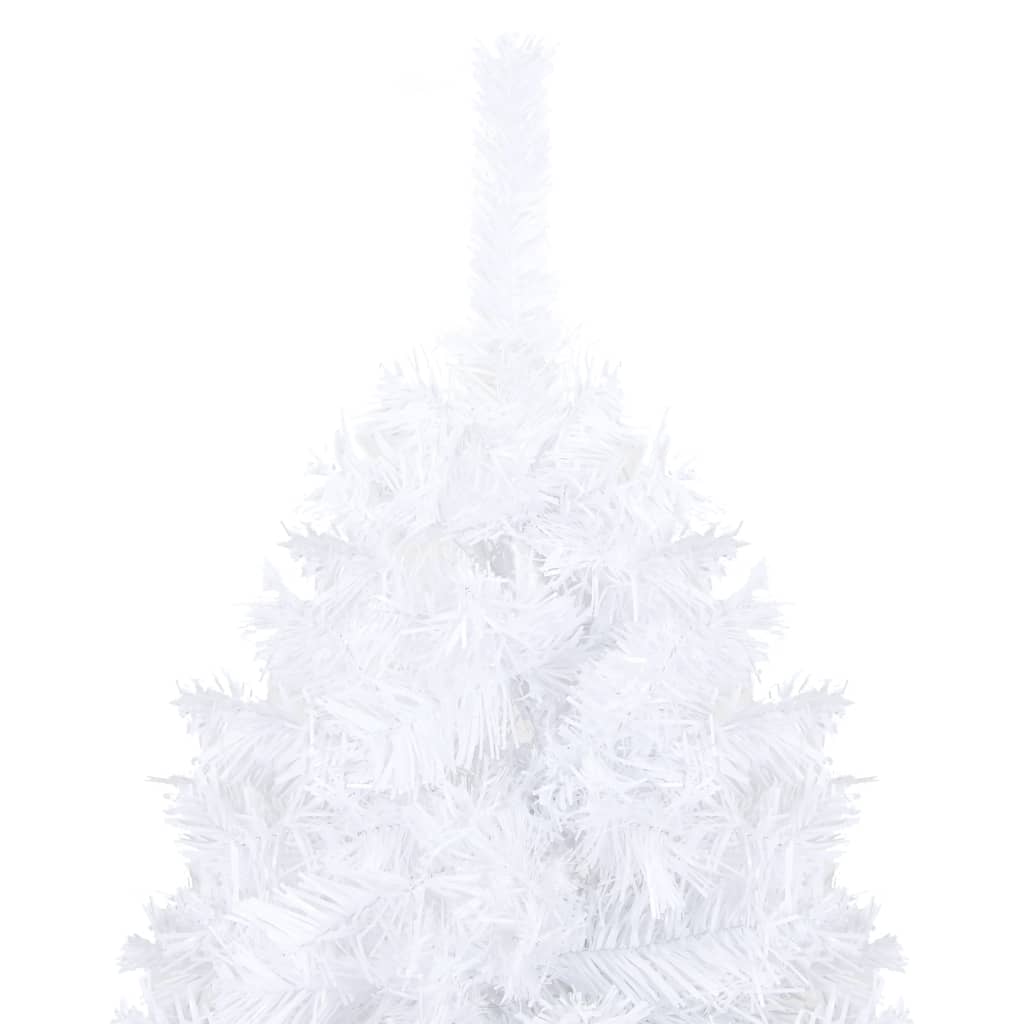 vidaXL Artificial Pre-lit Christmas Tree with Ball Set White 240 cm - 240 x 125 cm