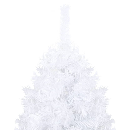 vidaXL Artificial Pre-lit Christmas Tree with Ball Set White 240 cm - 240 x 125 cm