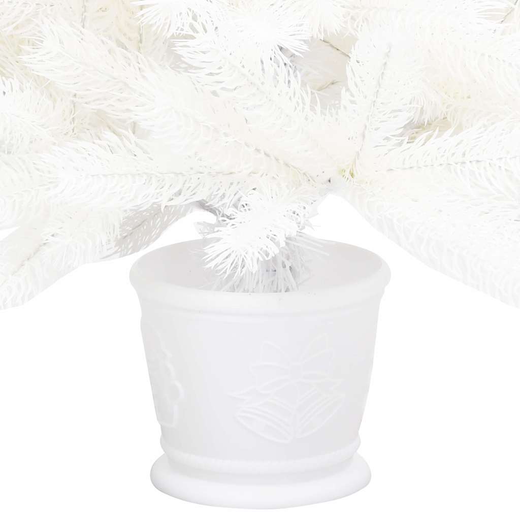 vidaXL Artificial Pre-lit Christmas Tree with Ball Set White 90 cm - 50 x 50 x 90 cm