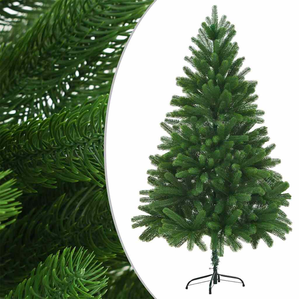 vidaXL Artificial Pre-lit Christmas Tree with Ball Set 180 cm Green - Gre - 90 x 90 x 180 cm - 134445
