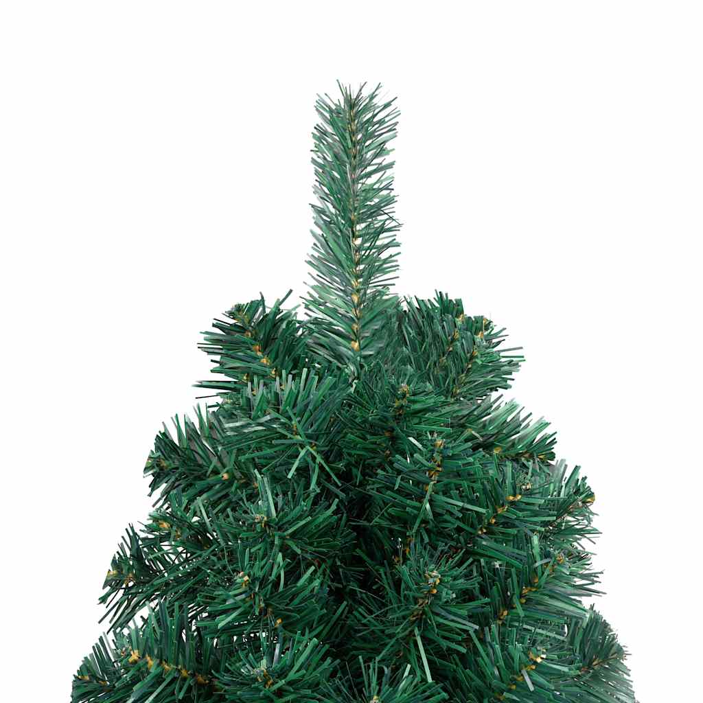 vidaXL Artificial Half Pre-lit Christmas Tree with Ball Set Green 150 cm