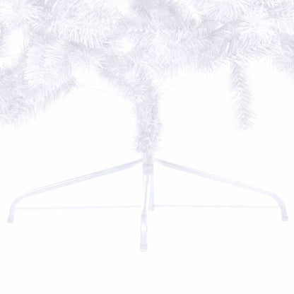 vidaXL Artificial Half Pre-lit Christmas Tree with Ball Set White 150 cm - 95 x 95 x 150 cm