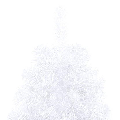 vidaXL Artificial Half Pre-lit Christmas Tree with Ball Set White 240 cm