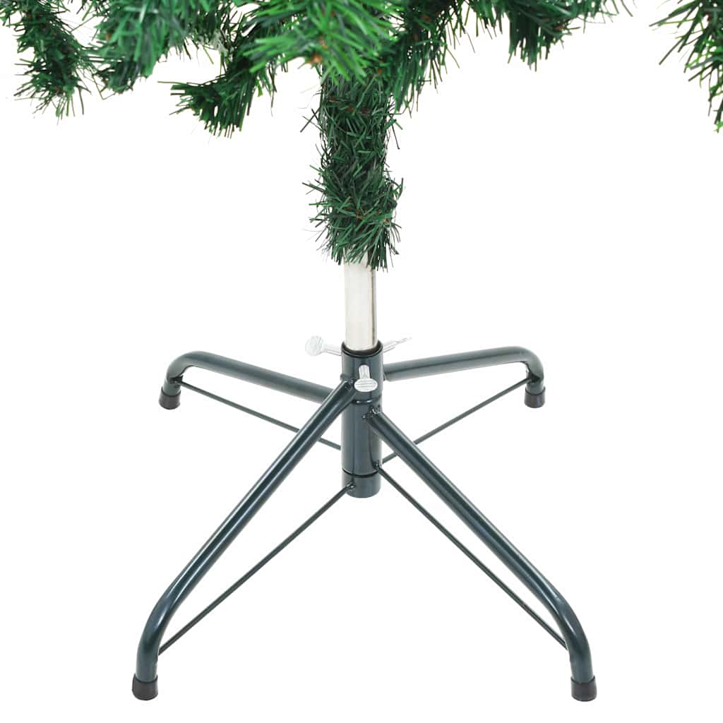 vidaXL Artificial Pre-lit Christmas Tree Ball Set 150 cm 380 Branches - Gre - 70 x 35 x 150 cm