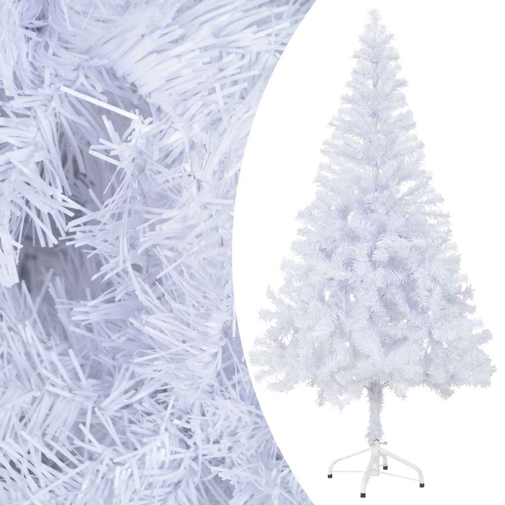 vidaXL Artificial Pre-lit Christmas Tree Ball Set 150 cm 380 Branches - White - 70 x 35 x 150 cm