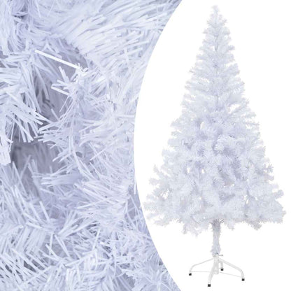 vidaXL Artificial Pre-lit Christmas Tree Ball Set 150 cm 380 Branches - White - 70 x 35 x 150 cm