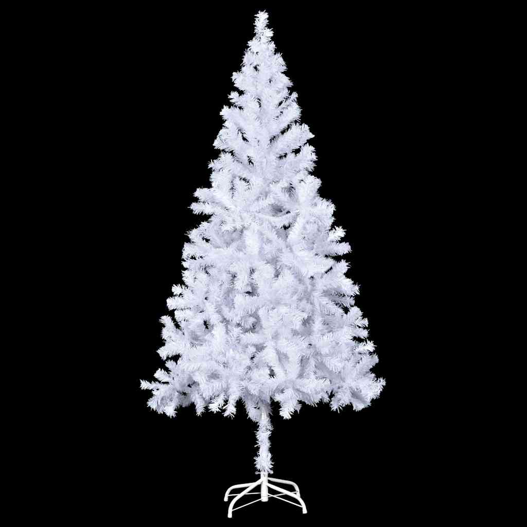 vidaXL Artificial Pre-lit Christmas Tree with Ball Set 210cm 910 Branches - White - 105 x 45 x 210 cm