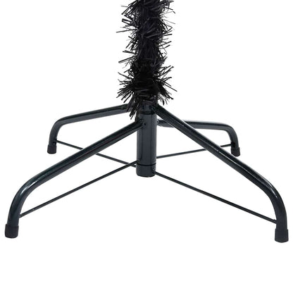 vidaXL Artificial Pre-lit Christmas Tree with Ball Set Black 120cm PVC - 65 x 65 x 120 cm