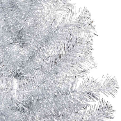 vidaXL Artificial Pre-lit Christmas Tree with Ball Set Silver 120 cm - 65 x 65 x 120 cm