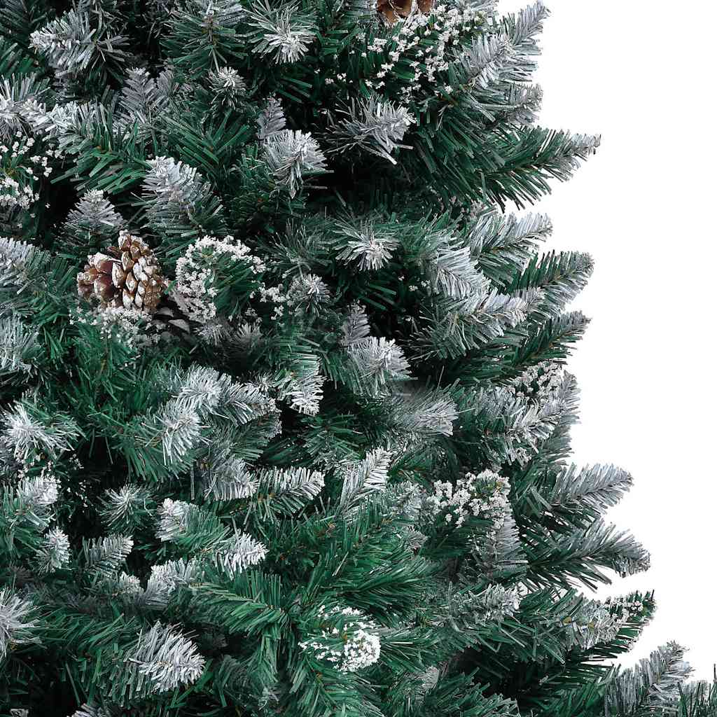 vidaXL Artificial Christmas Tree with LEDs&Ball Set&Pine Cones 150 cm - Gre - 93 x 93 x 150 cm