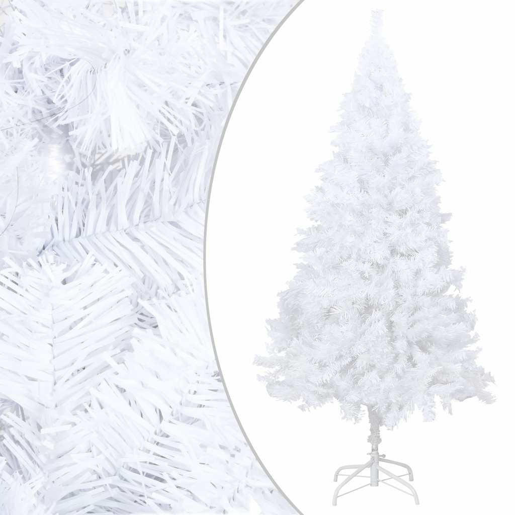vidaXL Artificial Pre-lit Christmas Tree with Ball Set White 240 cm - 125 x 125 x 240 cm
