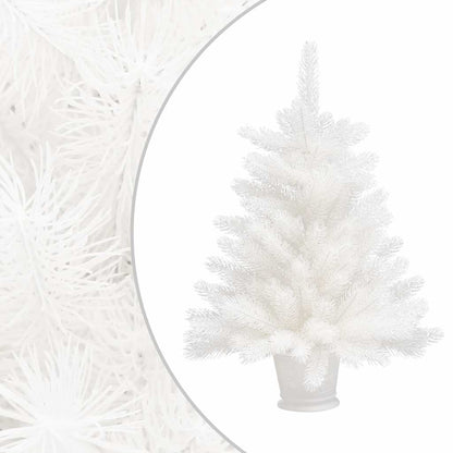 vidaXL Artificial Pre-lit Christmas Tree with Ball Set White 65 cm - 35 x 35 x 65 cm - 134667