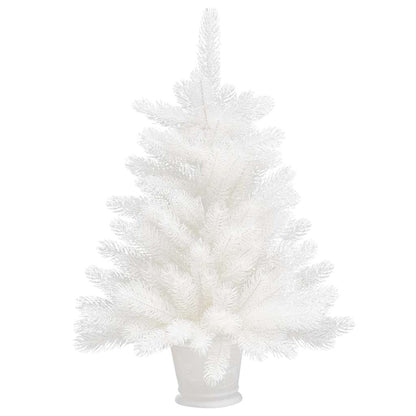 vidaXL Artificial Pre-lit Christmas Tree with Ball Set White 65 cm - 35 x 35 x 65 cm - 134667