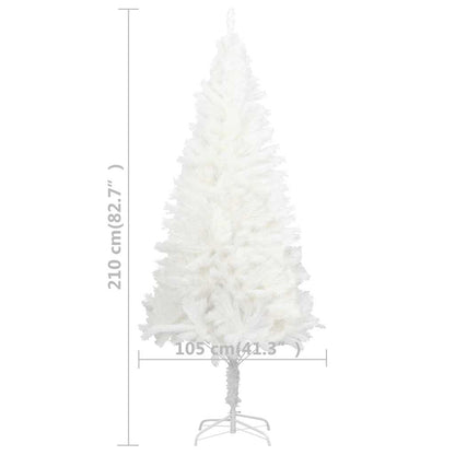 vidaXL Artificial Pre-lit Christmas Tree with Ball Set White 210 cm - 210 x 105 cm - 35212