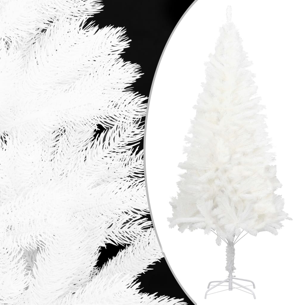 vidaXL Artificial Pre-lit Christmas Tree with Ball Set White 240 cm - 240 x 100 cm - 35225