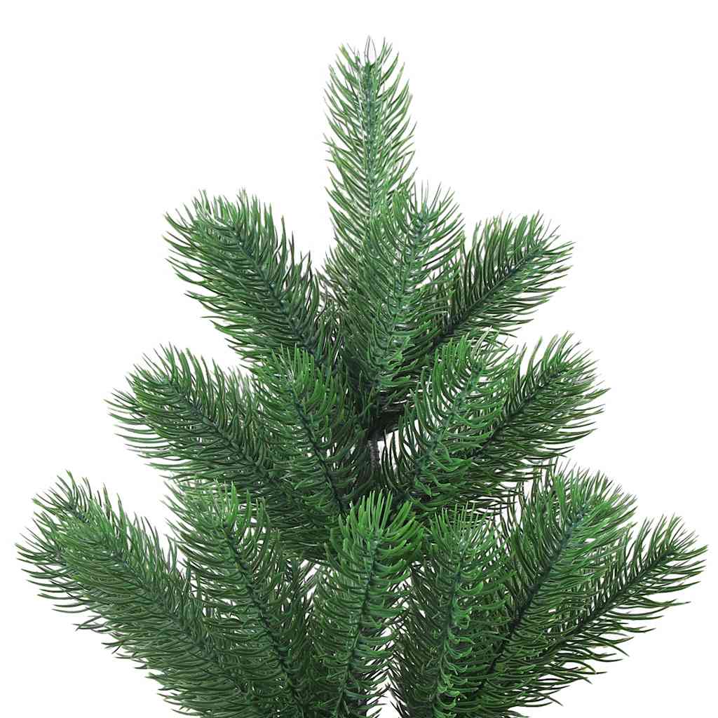 vidaXL Nordmann Fir Artificial Christmas Tree LED&Ball Set Green 210cm - 210 x 150 cm - 35239