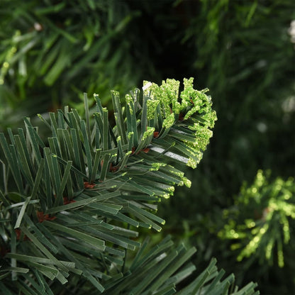 vidaXL Artificial Pre-lit Christmas Tree with Pine Cones Green 180 cm - 180 x 104 cm