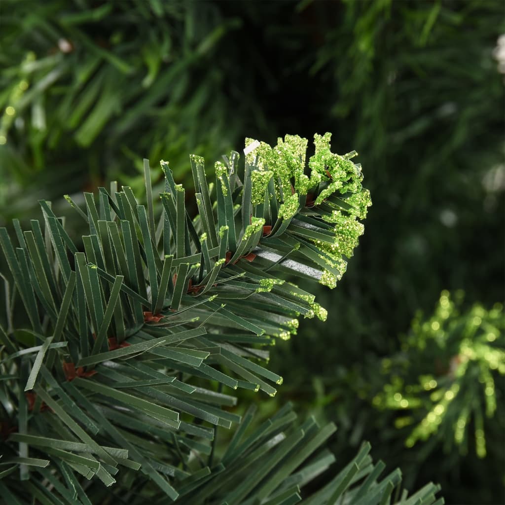 vidaXL Artificial Pre-lit Christmas Tree with Pine Cones Green 210 cm - 210 x 119 cm
