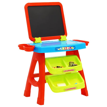vidaXL 3-1 Children Easel and Learning Desk Play Set - Blue