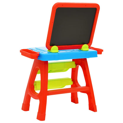 vidaXL 3-1 Children Easel and Learning Desk Play Set - Blue